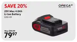 Home Hardware 20V Max 4.0Ah Li-Ion Battery offer