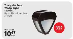 Home Hardware Triangular Solar Wedge Light offer