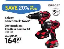 Home Hardware 20V Brushless Cordless Combo Kit offer