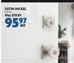 Home Hardware Satin Nickel Cambie Entrance And Deadbolt Knobset offer
