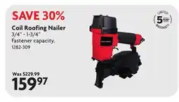 Home Hardware Coil Roofing Nailer offer