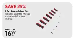 Home Hardware 7 Pc. Screwdriver Set offer