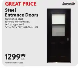 Home Hardware Steel Entrance Doors offer