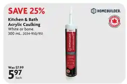 Home Hardware Kitchen & Bath Acrylic Caulking offer