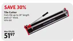 Home Hardware Tile Cutter offer