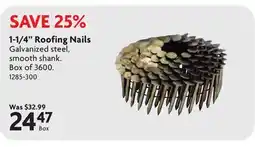 Home Hardware 1-1/4 Roofing Nails offer