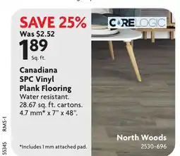 Home Hardware Canadiana SPC Vinyl Plank Flooring offer