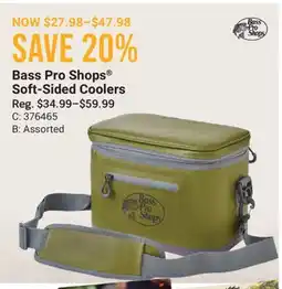 Cabela's Bass Pro Shops Soft-Sided Coolers offer