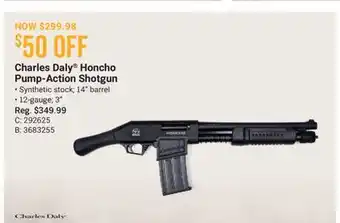 Cabela's Charles Daly Honcho Pump-Action Shotgun offer