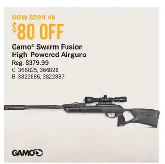 Cabela's Gamo Swarm Fusion High-Powered Airguns offer