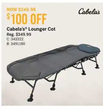 Cabela's Cabela's Lounger Cot offer