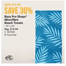 Cabela's Bass Pro Shops Microfibre Beach Towels offer