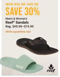 Cabela's Men's & Women's Reef Sandals offer
