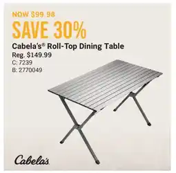 Cabela's Cabela's Roll-Top Dining Table offer