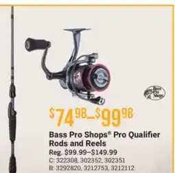 Cabela's Bass Pro Shops Pro Qualifier Rods and Reels offer