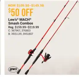 Cabela's Lew's MACH Smash Combos offer