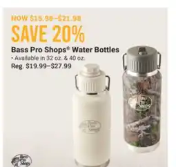Cabela's Bass Pro Shops Water Bottles offer