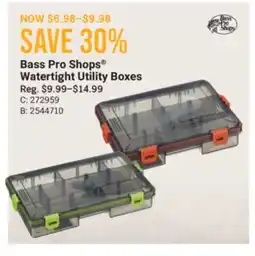 Cabela's Bass Pro Shops Watertight Utility Boxes offer