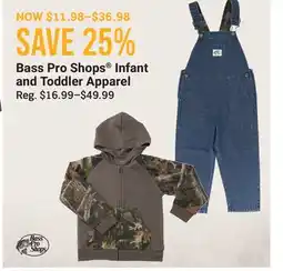 Cabela's Bass Pro Shops Infant and Toddler Apparel offer
