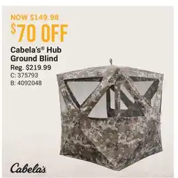 Cabela's Cabela's Hub Ground Blind offer