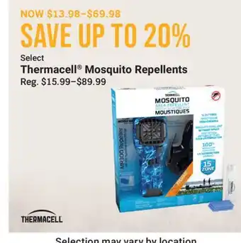Cabela's Thermacell Mosquito Repellents offer