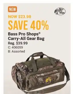 Cabela's Bass Pro Shops Carry-All Gear Bag offer