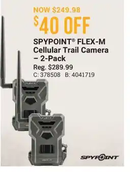 Cabela's SPYPOINT FLEX-M Cellular Trail Camera–2-Pack offer