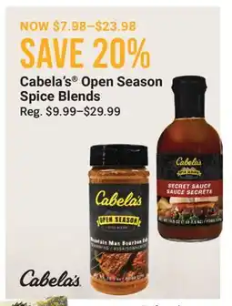 Cabela's Cabela's Open Season Spice Blends offer