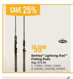 Cabela's Berkley Lightning Rod Fishing Rods offer
