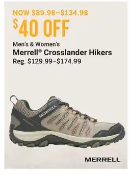 Cabela's Merrell Crosslander Hikers offer