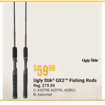 Cabela's Ugly Stik GX2 Fishing Rods offer