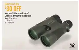 Cabela's Vortex Diamondback Classic 10x50 Binoculars offer