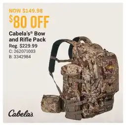 Cabela's Cabela's Bow and Rifle Pack offer
