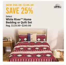 Cabela's White River Home Bedding or Quilt Set offer