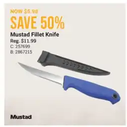 Cabela's Mustad Fillet Knife offer
