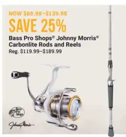 Cabela's Bass Pro Shops Johnny Morris Carbonlite Rods and Ree offer