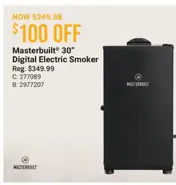 Cabela's Masterbuilt 30 Digital Electric Smoker offer