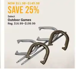 Cabela's Select Outdoor Games offer