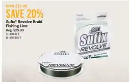 Cabela's Sufix Revolve Braid Fishing Line offer