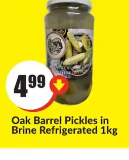 Chalo FreshCo Oak Barrel Pickles in Brine Refrigerated 1kg offer