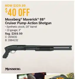 Cabela's Mossberg Maverick 88 Cruiser Pump-Action Shotgun offer