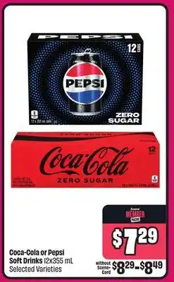 Chalo FreshCo Coca-Cola or Pepsi Soft Drinks Selected Varieties offer
