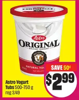 Chalo FreshCo Astro Yogurt Tubs 500-750 g offer