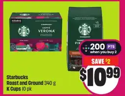 Chalo FreshCo Starbucks Roast and Ground 340 g K Cups 10 pk offer