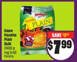Chalo FreshCo Dawn Paratha Plain Bulk 2400 g offer