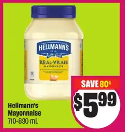 Chalo FreshCo Hellmann's Mayonnaise 710-890 mL offer