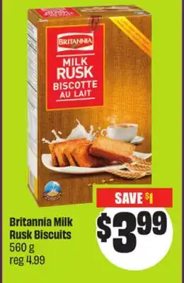 Chalo FreshCo Britannia Milk Rusk Biscuits 560 g offer