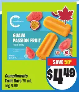 FreshCo Compliments Fruit Bars 75 mL offer