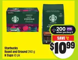FreshCo Starbucks Roast and Ground 340 g K Cups 10 pk offer