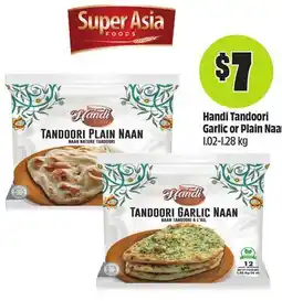 FreshCo Handi Tandoori Garlic or Plain Naan 1.02-1.28 kg offer